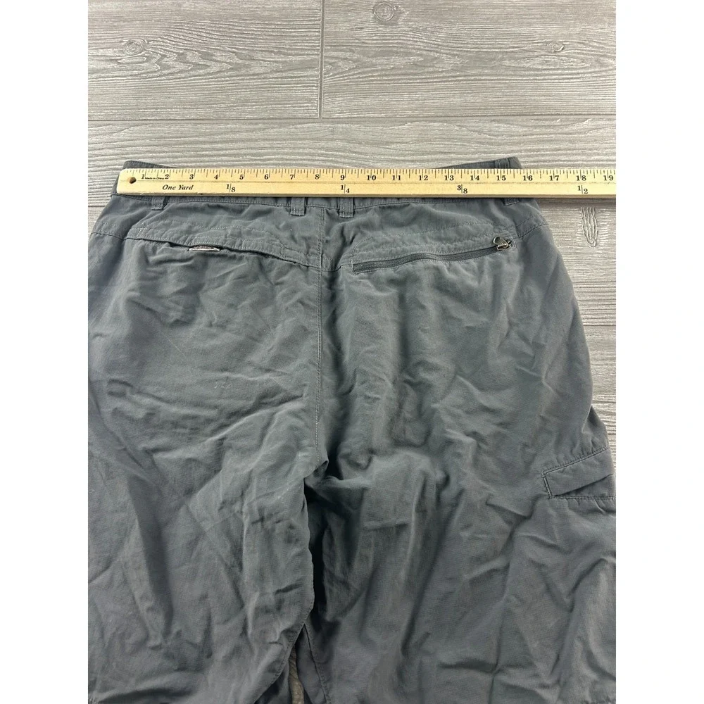 The North Face Mens Size 34 Cargo Shorts 6 Pocket Gray Hiking Outdoor 12” Inseam